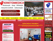 Tablet Screenshot of kinetomedica.ro